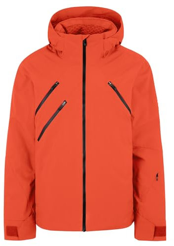 Ziener Tarago Chaqueta de esquí/Snowboard | Transpirable e Impermeable, Naranja Calabaza, 50 Hombres