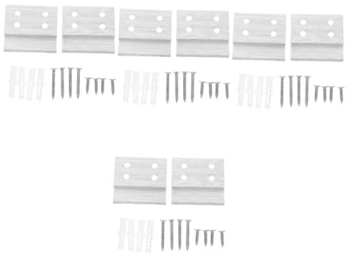 iplusmile 8 Stk Hängendes Dekobrett Kopfteil Wandhalterung French Cleat Bildaufhänger Spiegelaufhänger Schwerer Spiegelaufhängesatz Wandhalterungen Für Das Kopfteil Aluminiumlegierung