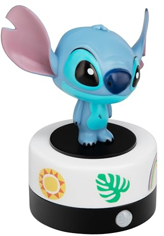 Paladone Disney Stitch - Luce notturna con sensore di movimento, lampada a LED con licenza ufficiale e allarme di sicurezza, per camera dei bambini, adolescenti, casa, idea regalo