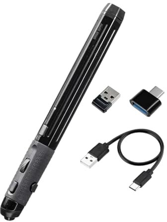 Uxsjakjsd Smart Wireless Pen Bluetooth 3 Modes DPI Adjustable for Office Meeting Home Etc Black