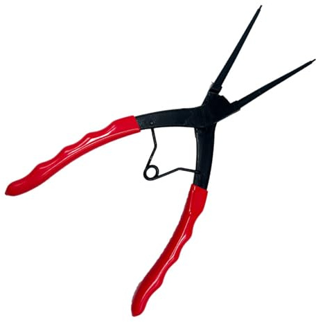 Pince à circlips à long bec précis pour petits espaces, poignée confortable, environnement de travail étroit, zones confinées, poignée ergonomique
