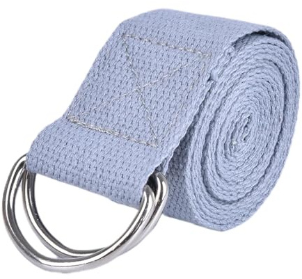 yogabälte 1 justerbart elastiskt bälte med D-ring för gym och yoga för stretching(färg2)
