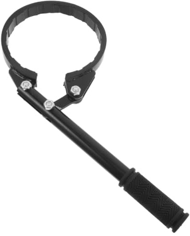 BCOATH Truck Air Dryer Filter Removal Wrench for 6.3 Inch Diameter | Chromium Vanadium Steel, Black Finish, Reinforced Build with Antislip Teeth, for Commercial Truck Repair and Auto Mechanics