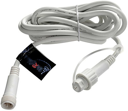 WeRChristmas Extension Cable for Connectable Lights with 2 Pin Male and Female Connector - 3 m, White
