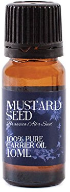 Mystic Moments | Mustard Seed Carrier Oil 10ml - Pure & Natural Oil Perfect for Hair, Face, Nails, Aromatherapy, Massage and Oil Dilution Vegan GMO Free