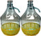 Unbekannt 2 STÜCK 5L Gärballon mit BÜGELVERSCHLUSS und Kunststoffkorb Flasche Glasballon Weinballon Bügelflasche Glasflasche