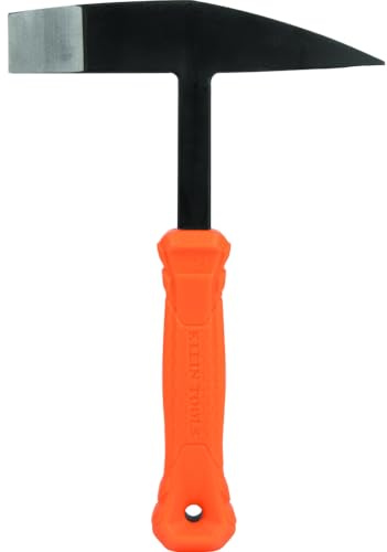 Klein Tools H80612 Welding Chipping Hammer, 10-Ounce Steel Head Slag Hammer with Shock Reduction Heat-Resistant Nylon Grip Handle, 7-Inch