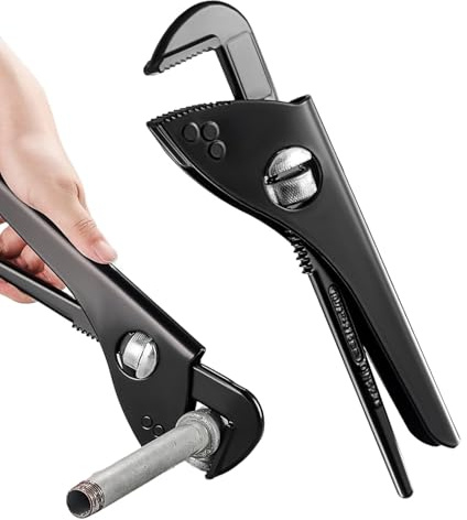 Pinza per pompa 'acqua, chiave per tubo 'acqua - Pinza idraulica regolabile per carichi pesanti - Fascetta stringitubo per acqua con design a manopola zigrinata grande per tubi sagomati, tubi circolar