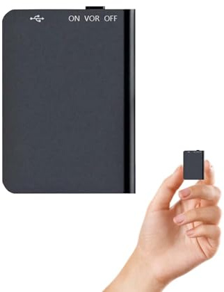 Feloyal röstinspelare 16 GB mini röstinspelare med röstaktivering USB-laddningsbar röstinspelare för möten intervjuer lektioner