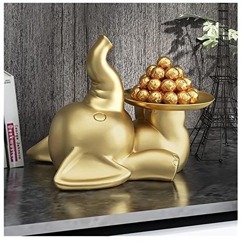 ZCCZJS Home Ornaments Entryway Key Storage Ornament Home Accessories Living Room TV Cabinet Wine Cooler Tray Decoration Art Decorations(A)