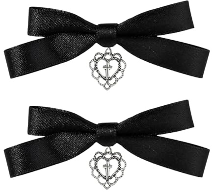 Pasadores planos para el pelo, cinta de balletcore, para la cabeza, clip elegante con lazo para el pelo, accesorios para fotos