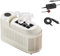 Ice Maker Countertop, Self-Cleaning Ice Cube Makers with Basket and Tweezer, 8 Cubes in 10-15 Mins, for Home, Kitchen, Camping, RV (white)