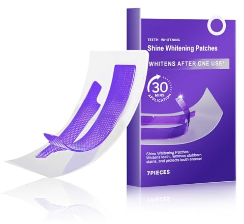 Whitening Strips,7 Stück Zahnweiß-Streifen,Zahnaufhellung,Zähne Aufhellen,Teeth Whietning Strips für weißere Zähne,Zahnbleaching Strip zur Entfernung von Verfärbungen,sanft für den Zahnschmelz
