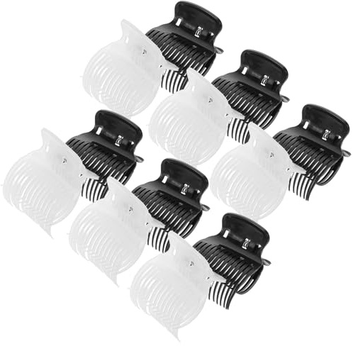 MALUGOGO Lot de 12 pinces à cheveux - 6 x 5 x 4,5 cm - Résistantes à la chaleur - Protection contre la chaleur - En plastique - Pour femme et voyage - Utilisation en extérieur