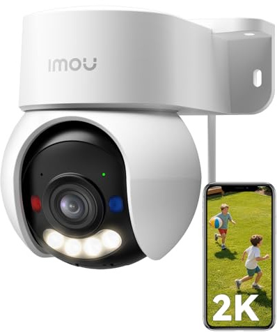 Imou 2K Cámara Vigilancia WiFi Exterior, Cámara IP Vigilancia de Seguridad