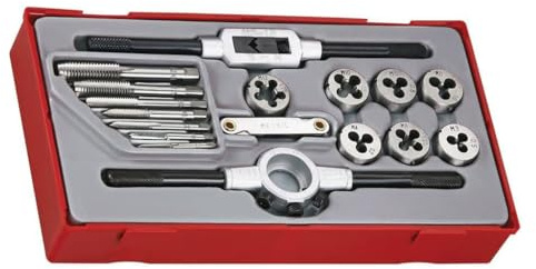 Teng TTTD17 Rethreading Tap and Die Set (17 Pieces)