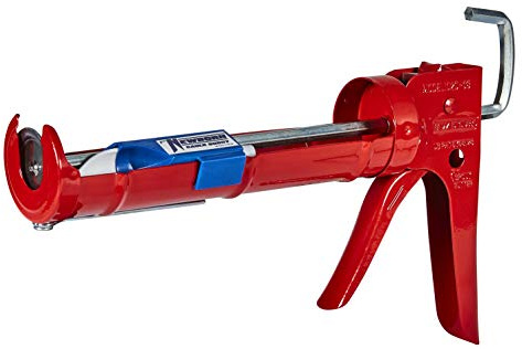 Newborn E-Z Thrust Drip-Free Hex Rod Cradle Caulk Gun with Spring Clip, 1/10 Gallon Cartridge, 10:1 Ratio