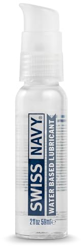 Swiss Navy Premium Water-Based Lubricant - 2 oz - Lubricating Gel for Men, Women & Couples - Toy Safe - Non-Staining Formula - Compatible with Latex & Condoms