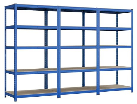 Racking Solutions Heavy Duty Garage Racking 3 Bay MEGA DEAL 200KG Per Shelf (1800mm H x 900mm W x 600mm D)