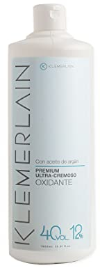 Klemerlain Haarcreme mit Sauerstoff. Ultra-cremiges Haaroxidans. Dauerhafte Haarfärbung. vegan. Haarfärbemittel - 1000 ml (40 Vol., 12%)