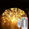 Wekrigh Guirlande Lumineuse, 50 LED Guirlande LED 8 Modes, Dimmable, Lumière Etoilée en fil de cuivre pour Interieur, Décoration, Noël, oirée, Mariage, Fête (Blanc Chaud 5M)