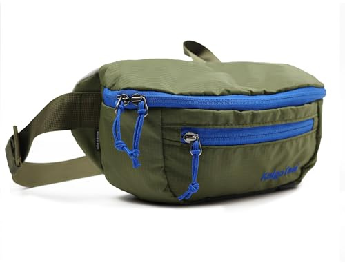 Ultraligera Cangurera de Viaje 2.5L, Riñonera Grande Resistente al Agua para Hombres y Mujeres (Versión de Origen), 3L, 5.1 x 3.5 x 12.6, Casual