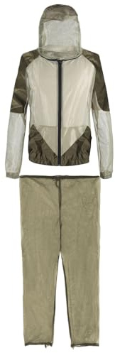 Generisch Abbigliamento da mosche – Tuta a rete Pantaloni Protezione Esterna – Traspirante Copertura Portatile per Giardino Zaino Viaggio Campeggio Escursioni Abbigliamento da Viaggio, S/m