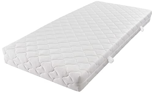 toolkix Madrass med tvättbart överdrag 200 x 140 x 17 cm H3, kallskum, fickfjäderkärna, minnesskum, viskos, komfort för sovrum, gästsäng, barnrum, ergonomiskt ventilerande