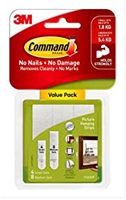 Command 17203 Command Lim för Upphängning av Bilder, Vit, Paket med 12 stycker