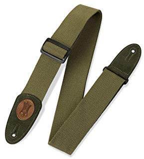 Levy's Leathers Signature Cotton Series Gitarrengurt aus Baumwolle | Breite 5 cm | Grün | (MSSC8-GRN)