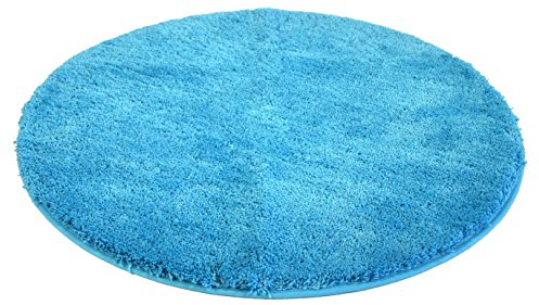 Kinzler J-10001/41 türkis Badematte, Mikrofaser, 90 cm rund