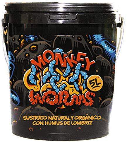 Humus de Lombriz Roja Puro - El Mejor Fertilizante - Sustrato No Vegetal para Plantas Cultivo Organico Marihuana Cannabis - Horticultura Fertilizantes Bio Ecologicos - Interior y Exterior