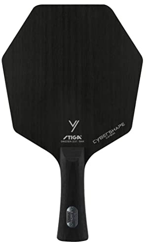 STIGA 1602020135 Table Tennis Racket, Cyber Shape Carbon, Hexagonal Racket, Shake Cracket, Flare (FLA)