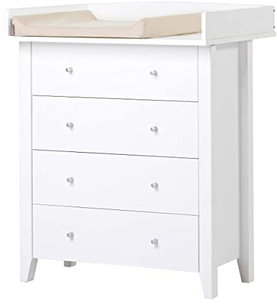 CHRISTIAN Wickelkommode mit Wickelauflage un Wickelkissen, Sand