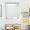 Jalousiescout Plissee Klemmfix ohne Bohren—Jalousie 120x120cm weiß Sichtschutz Fenster Sonnenschutz, Lichtdurchlässig Rollo für Fenster & Tür, Hochwertiges Polyester Pure Plissee
