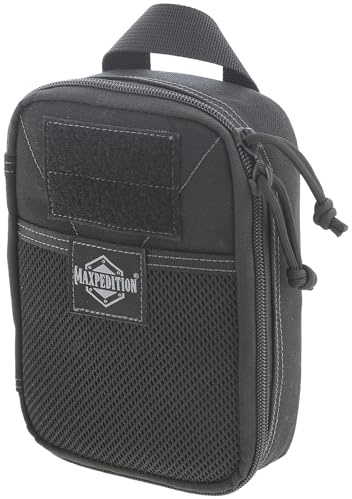 Maxpedition Padded Fatty Pocket Organizer (5” x 2” x 7”) EDC Pouch, Tactical Tool Pouch for Organization, MOLLE Accessories for Everyday Carry (Black) 0260B