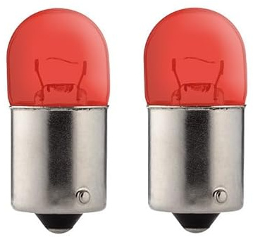 cyclingcolors 2x bombillas BA15s 5W 6V rojo lampara coche moto ciclomotore camión furgoneta tractor