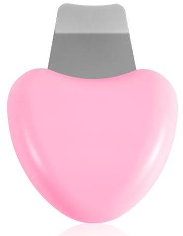 Gosknor Espátula Facial, Portátil 7x4,5cm Raspador Facial Eliminar Puntos Negros Limpiador Poros Práctica Herramienta Limpieza Profunda Ideal Como Regalo para Hombres y Mujeres(Color Rosa-Rojo)