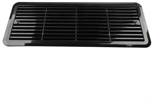 GANCEI Kylventilationsgaller, monteringsgaller för kylventil i husbil, 62445480 för Thetford-kylskåp för husvagn, husbil (svart)