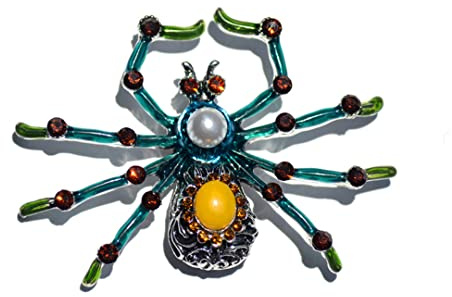 Broche épingle émail Insecte Broches simulées araignées swingf Clip Linge épingles Bijoux Petit Rideau de Douche Blanc