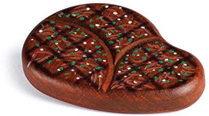 Erzi 15090 Grillsteak aus Holz, Kaufladenartikel für Kinder, Rollenspiele