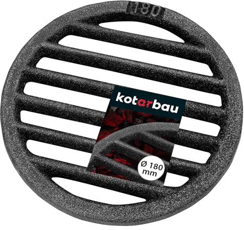 KOTARBAU 5907465917032 Kaminrost Fireplace Grate, Black, Ø 18 cm