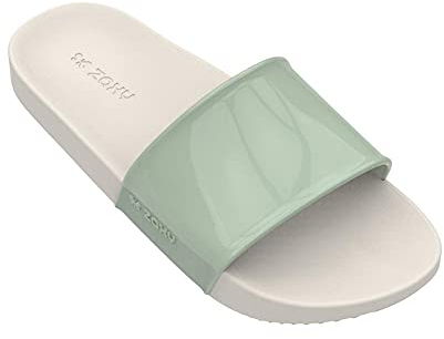 Zaxy Damen Snap Slide Fem Sandale, grün, 35.5 EU