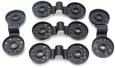 Lot de 20 Clips en Plastique pour Toile d'ombrage Ronde,Attaches pour Filet d'ombrage Noir, Clips de Filet d'ombrage Pinces Serre Accessoires Jardin Cerceaux Tissu Rond Attaches Parasol en plas