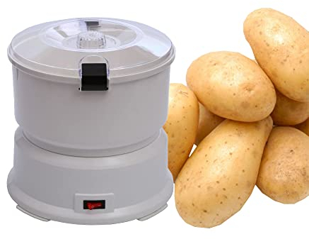 Pelador de patatas eléctrico de 85 W, pelador de patatas comercial, pelador automático de patatas de acero inoxidable para cocina