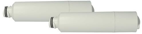 vhbw 2X Wasserfilter Filterkartusche Filter kompatibel mit Samsung RF25HMEDBBC, RF25HMEDBSR, RF25HMEDBWW, RF24-Series French Door Kühlschrank