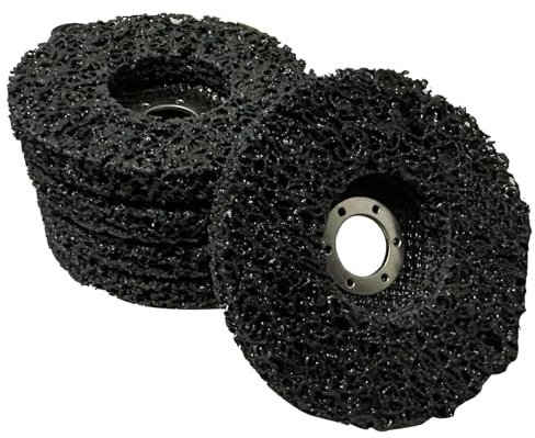 5 Piezas Discos de Limpieza gruesos,Disco de lijado CSD de 125 mm,Disco Abrasivo Grinders, Disco de Pulido CSD para Amoladora Angular (Negro)
