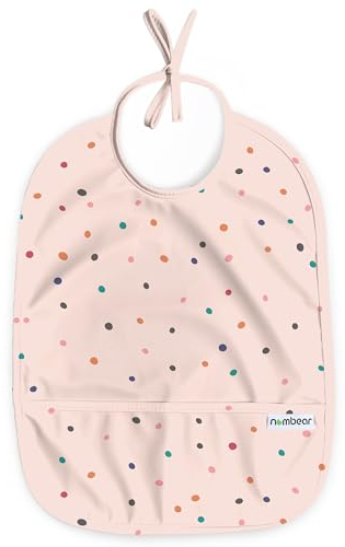 Nombear Wasserdichtes Lätzchen für Baby 6-12 Monate, 1 Packung - Beikost Baby Zubehör, Babylätzchen für BLW