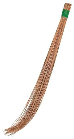 Unibos | Multi-Surface Sturdy Outdoor Authentic Natural Wooden Fibre Asian Indian Broom Heavy Duty For Wet & Dry Floor Garden Outdoor Cleaning Duty Broom (1.2M)