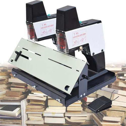40 Sheet Capacity Electric Stapler, Automati Rapid Stapler Binder, 1-9 Levels of Intensity Adjustable - Heavy Book Stapler for Printing Houses & Offices, Adjustable Thickness 100mm,Doublehead